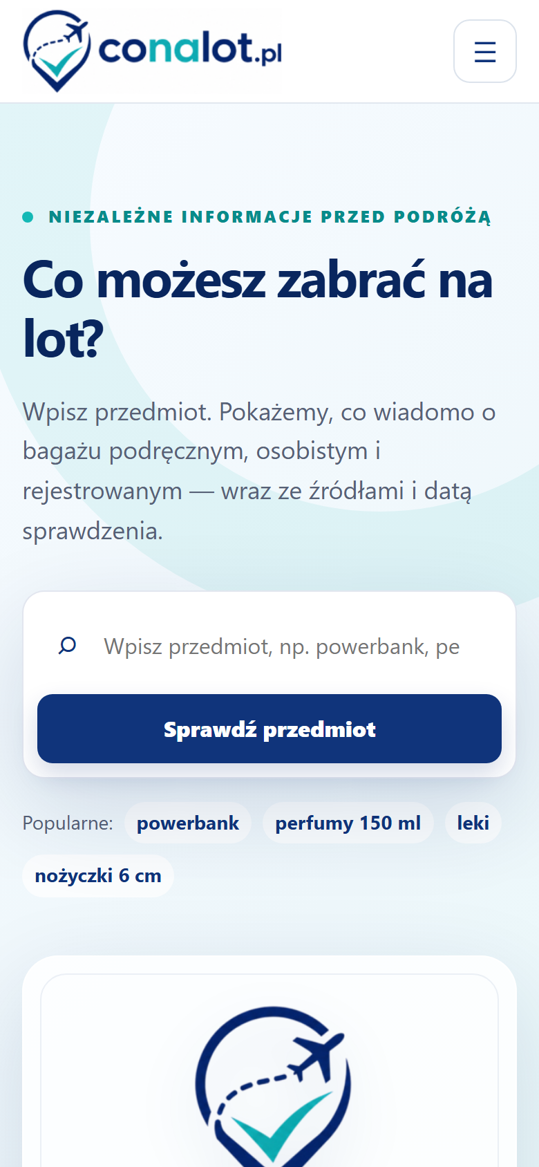 Conalot.pl - widok mobilny